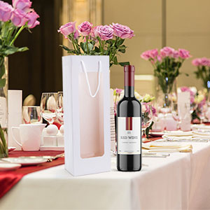 L&uuml;ks Kraft Kağıt Şarap Ambalaj Kutusu kahverengi Renk &ccedil;evre Dayanıklı Kağıt 1