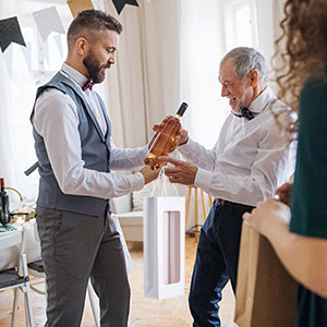 L&uuml;ks Kraft Kağıt Şarap Ambalaj Kutusu kahverengi Renk &ccedil;evre Dayanıklı Kağıt 3