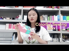 Renkli dikiş kağıt hediye kutusu ambalajı