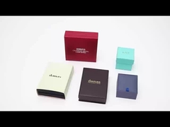 PU Deri Yüzük Mücevher Paket Kutusu Özel LOGO Tasarımı 2 In 1 Toptan Satış