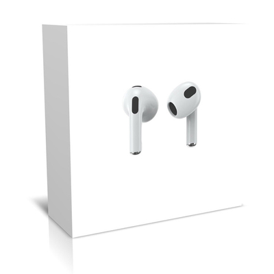 Kablosuz Kulaklık Kulaklıkları İçin Özel Beyaz Karton airpods ambalaj kutuları