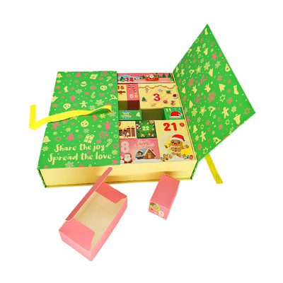Pantone Renk Noel Hediye Kutusu Geri Sayım Takvimi Advent Kör Kutusu
