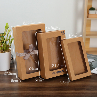 Yay Parlak Laminasyonlu Dekoratif Pencere Eşarp Hediye Kutusu Kraft Kağıt Torba