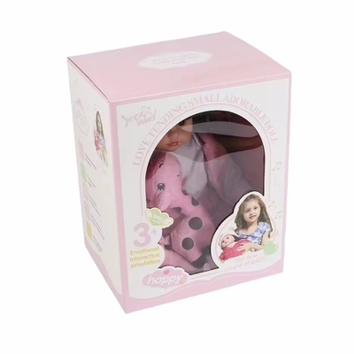 Özel Logo Katlanabilir Pembe Karton Kutu Çocuklar Çocuk Bebek Oyuncak Paketleme Hediye Kutusu