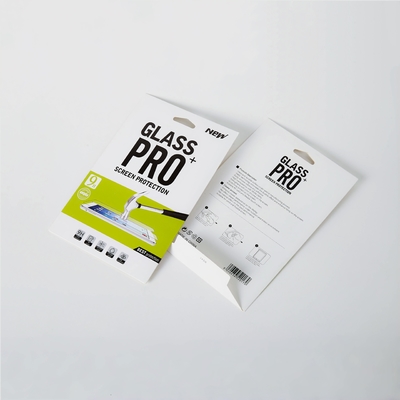 Mobil telefon için özel baskı filmi kağıt ambalaj kutusu Tempered Glass Screen Protector