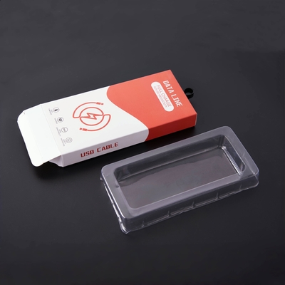 Özel Elektronik Ürünler Kutusu USB Veri Kablosu Blisterli Paket Kutusu