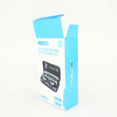 Özel Logo Katlanabilir Küçük Kağıt Hediye Kutuları Kablosuz Bluetooth Kulaklık Paketleme Kutusu