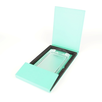 Özel EVA orta açık manyetik kutu Cep telefonu Tempered Glass Screen Protector Packaging Box