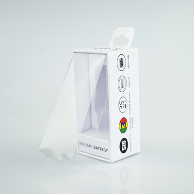 Yeni Tasarım Elektrikli Araba Telefon Şarj Cihazı Kutusu Usb Araba Şarj Ambalaj Kutuları Şeffaf Pvc Film Penceresi İle