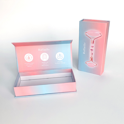 Özel baskılı Kapaklı Kutu Cilt Bakımı Yüz Silindiri ürün ambalajı Bayan Güzellik Aletleri Ambalaj Kağıt Kutusu Kozmetik için