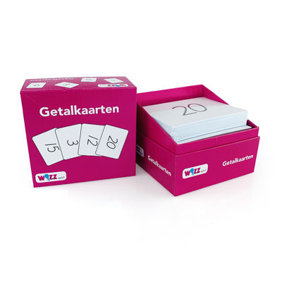 Özel Popüler Oyun Eğlenceli Kart Oyunu AR Numaralı Flaş Kartlar, Oyun Kartı Oynamak İçin Özel Kağıt Kutular Ambalajı İle