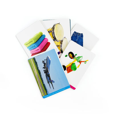 Özel Oyun Kartları Parlak Tahta Oyun Kartları Çocuklar İçin Flash Kartları Yazdırma Karton Kutu Paketleme