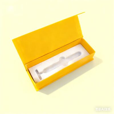 Özel Sarı Manyetik Kapalılık Hediye Kutusu EVA Ekleyiciyle Güzellik Ürünü Paketleme Kutusu